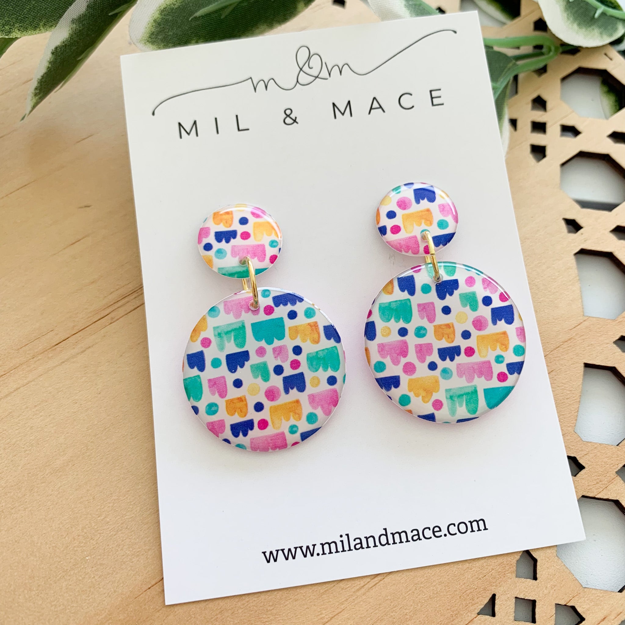 Jellybean Yupo Dangle Earrings