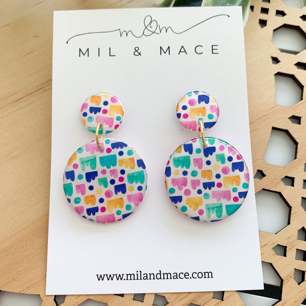 Jellybean Yupo Dangle Earrings