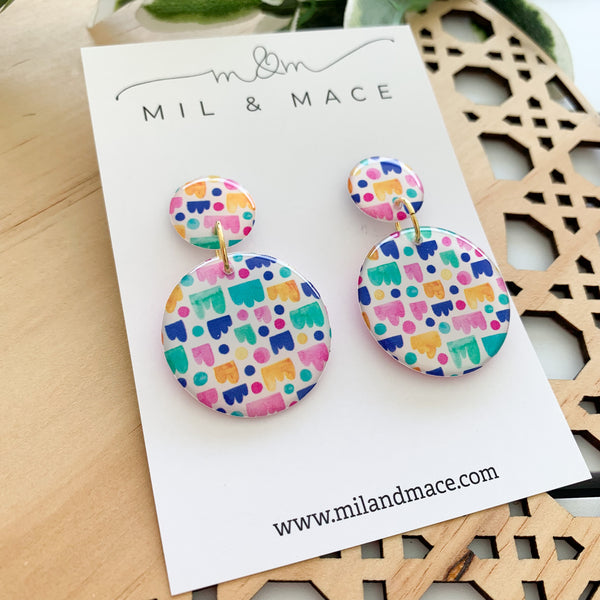 Jellybean Yupo Dangle Earrings