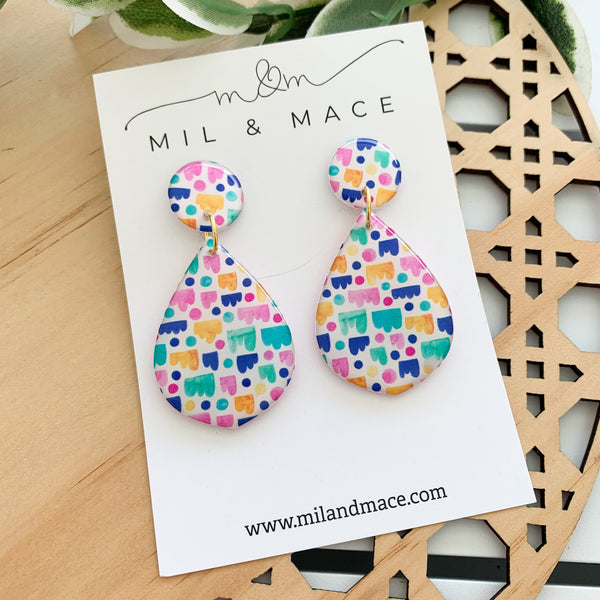 Jellybean Yupo Dangle Earrings