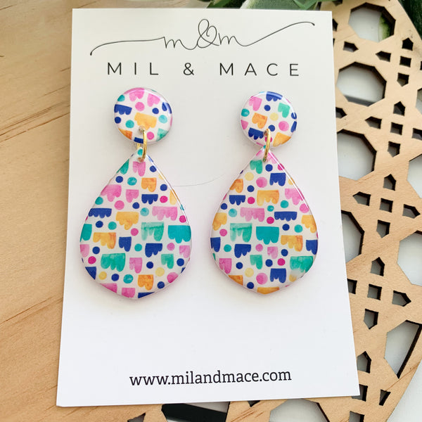 Jellybean Yupo Dangle Earrings