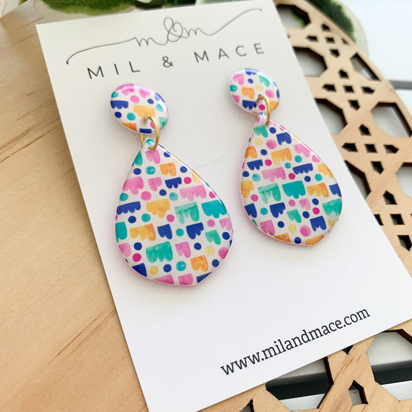 Jellybean Yupo Dangle Earrings